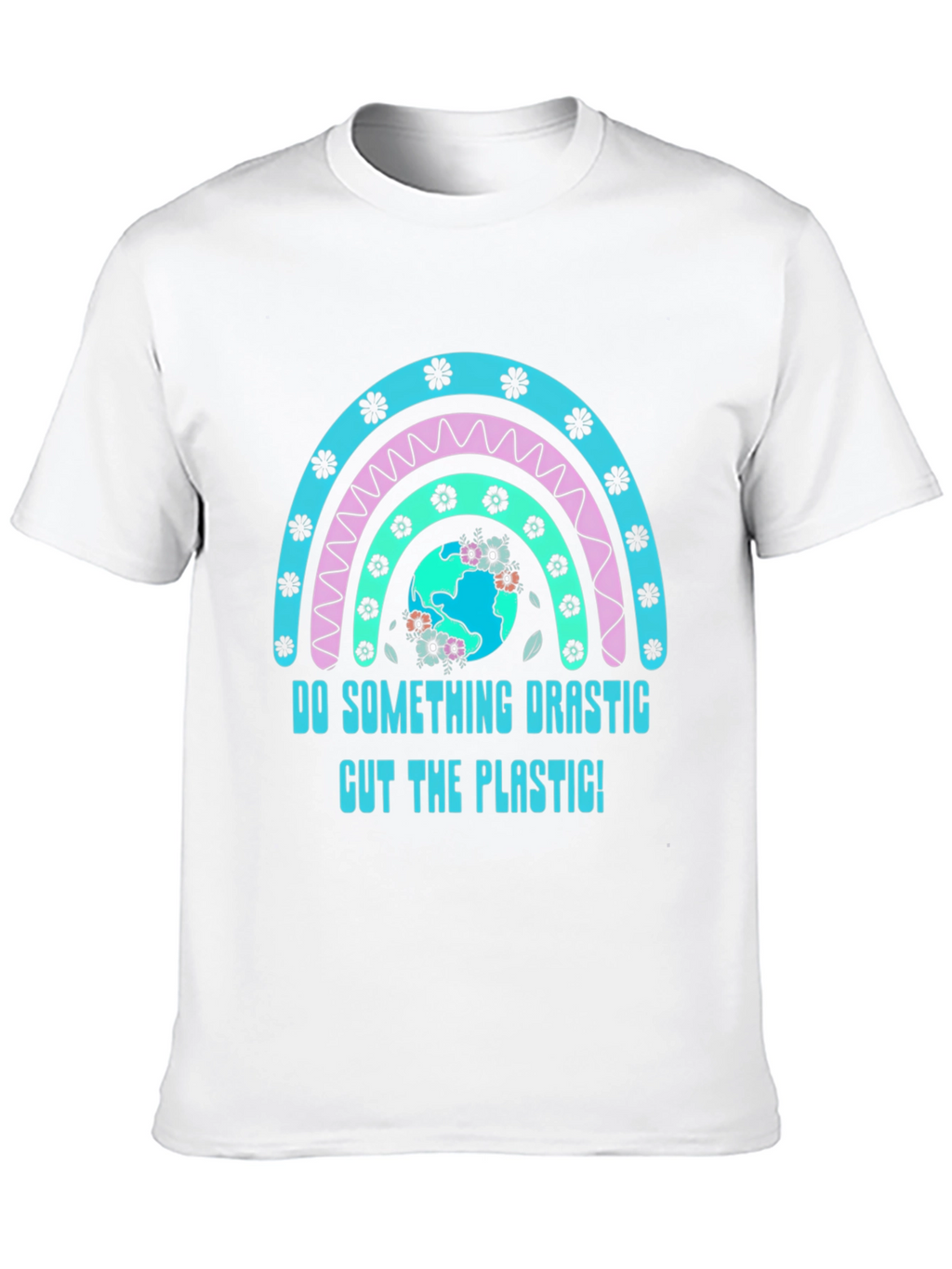 Eco-Friendly Rainbow Graphic T-Shirt