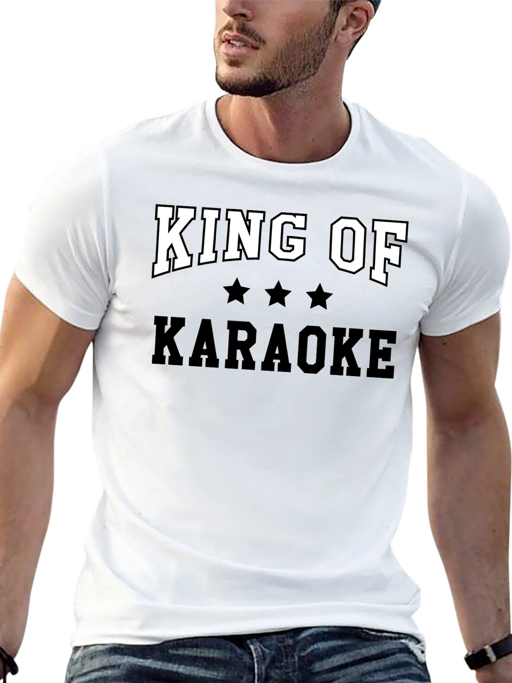 King of Karaoke Graphic Tee - Black