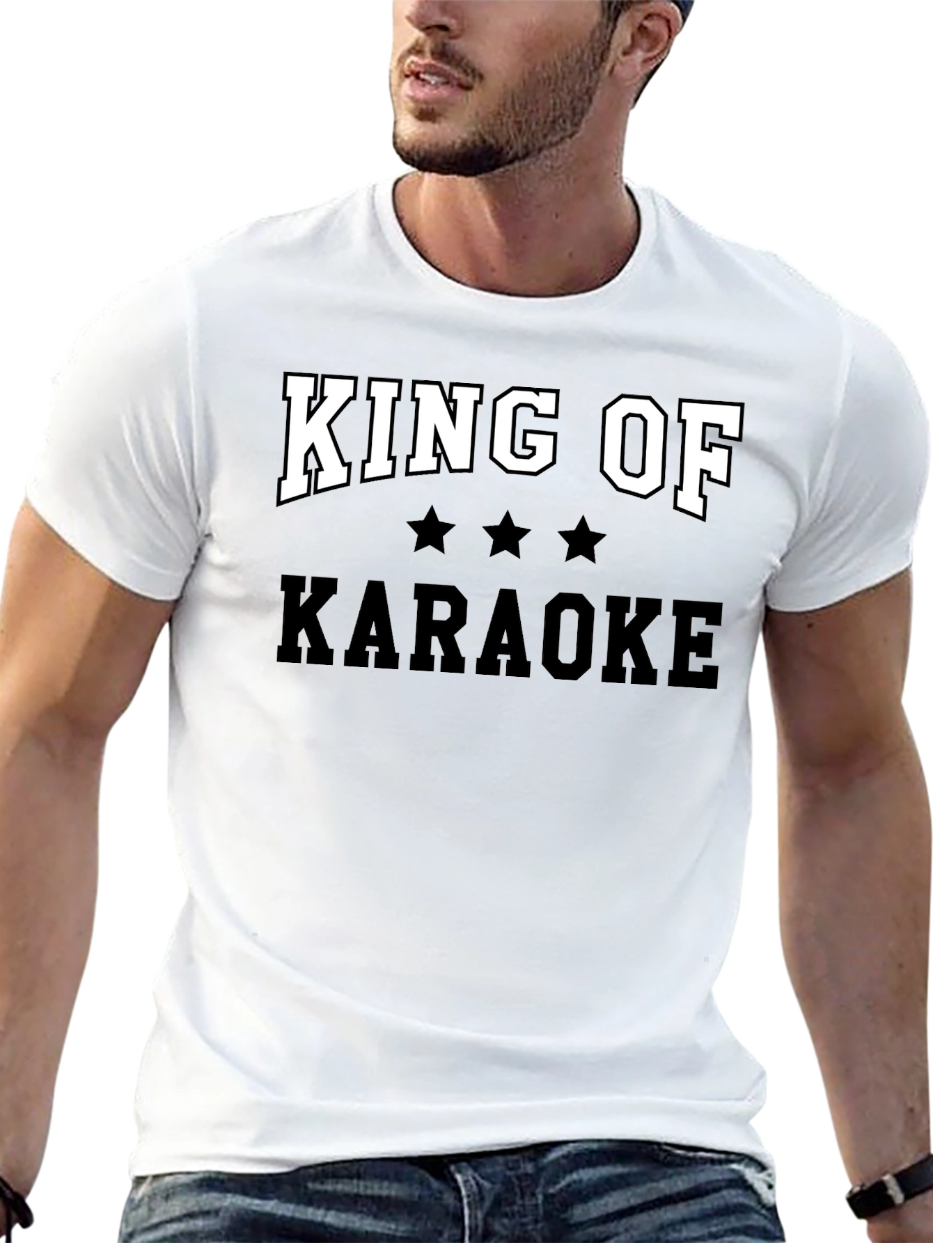 King of Karaoke Graphic Tee - Black