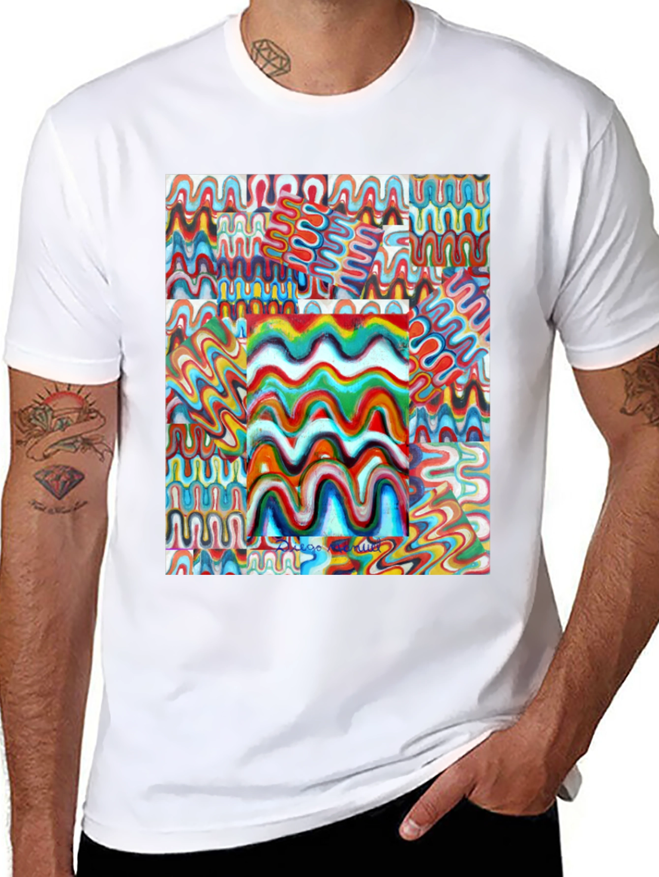 Abstract Art Print Mens Tee