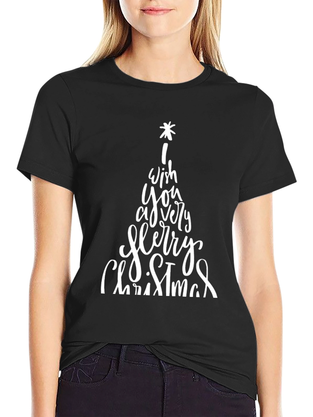 Merry Christmas Graphic Tee - Holiday Shirt