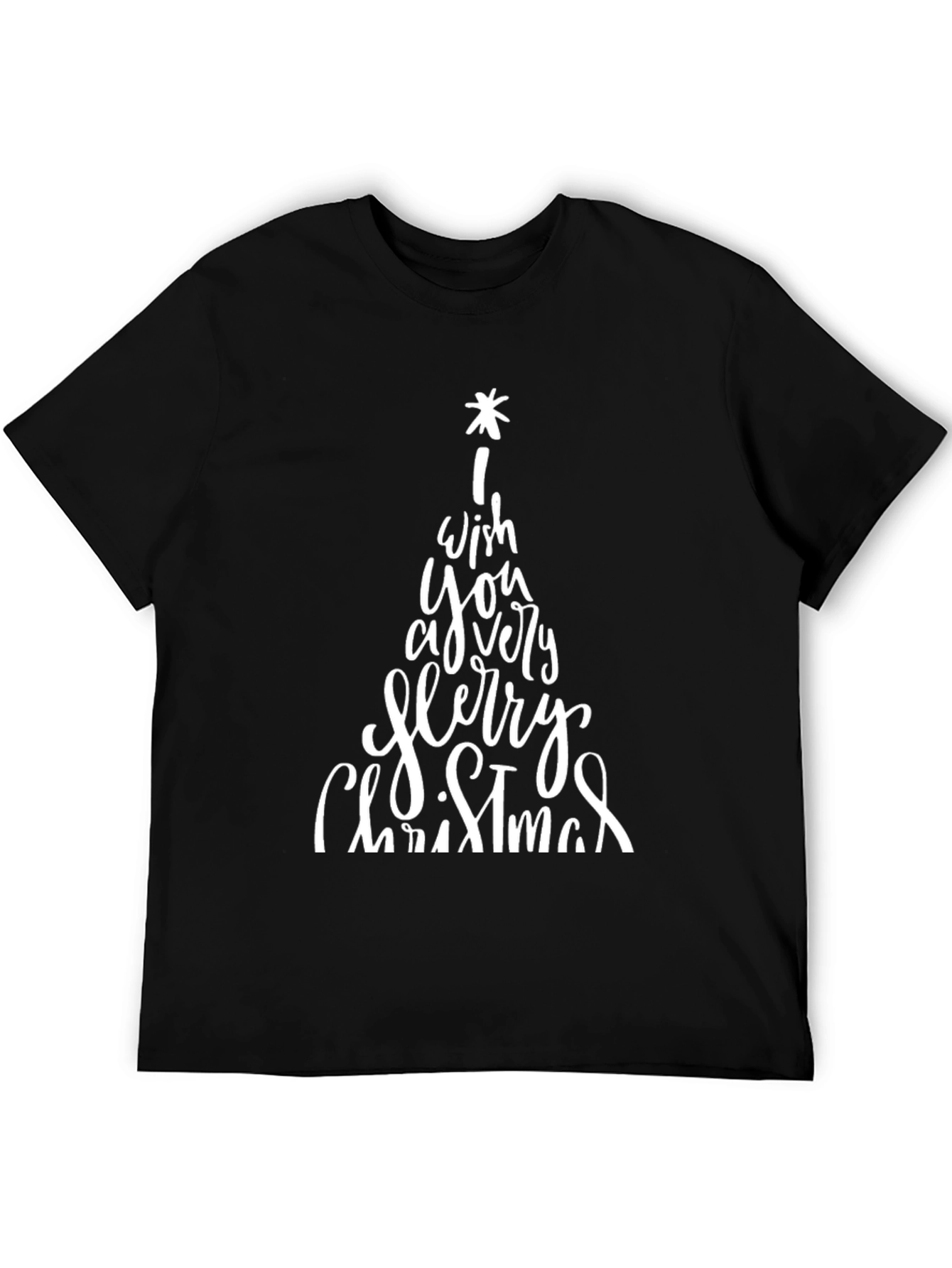 Merry Christmas Graphic Tee - Holiday Shirt