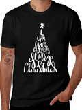 Merry Christmas Graphic Tee - Holiday Shirt