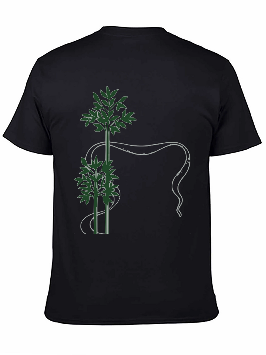 Botanical Tee - Green Bamboo Design