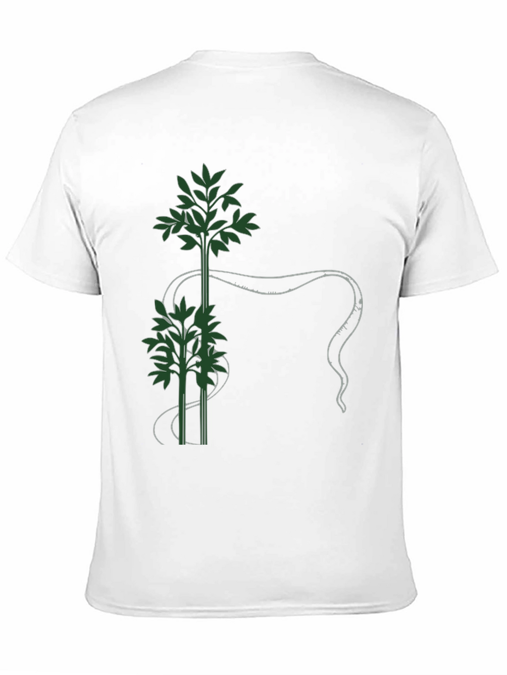 Botanical Tee - Green Bamboo Design