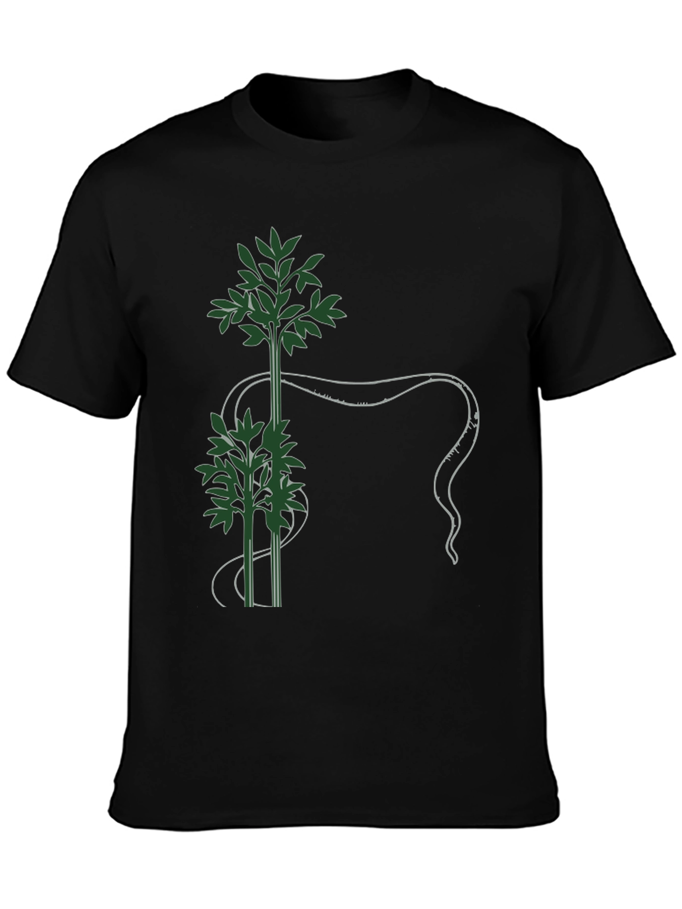 Botanical Tee - Green Bamboo Design