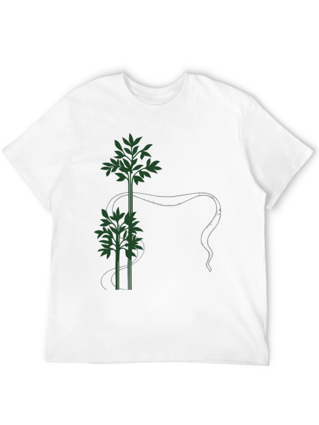 Botanical Tee - Green Bamboo Design