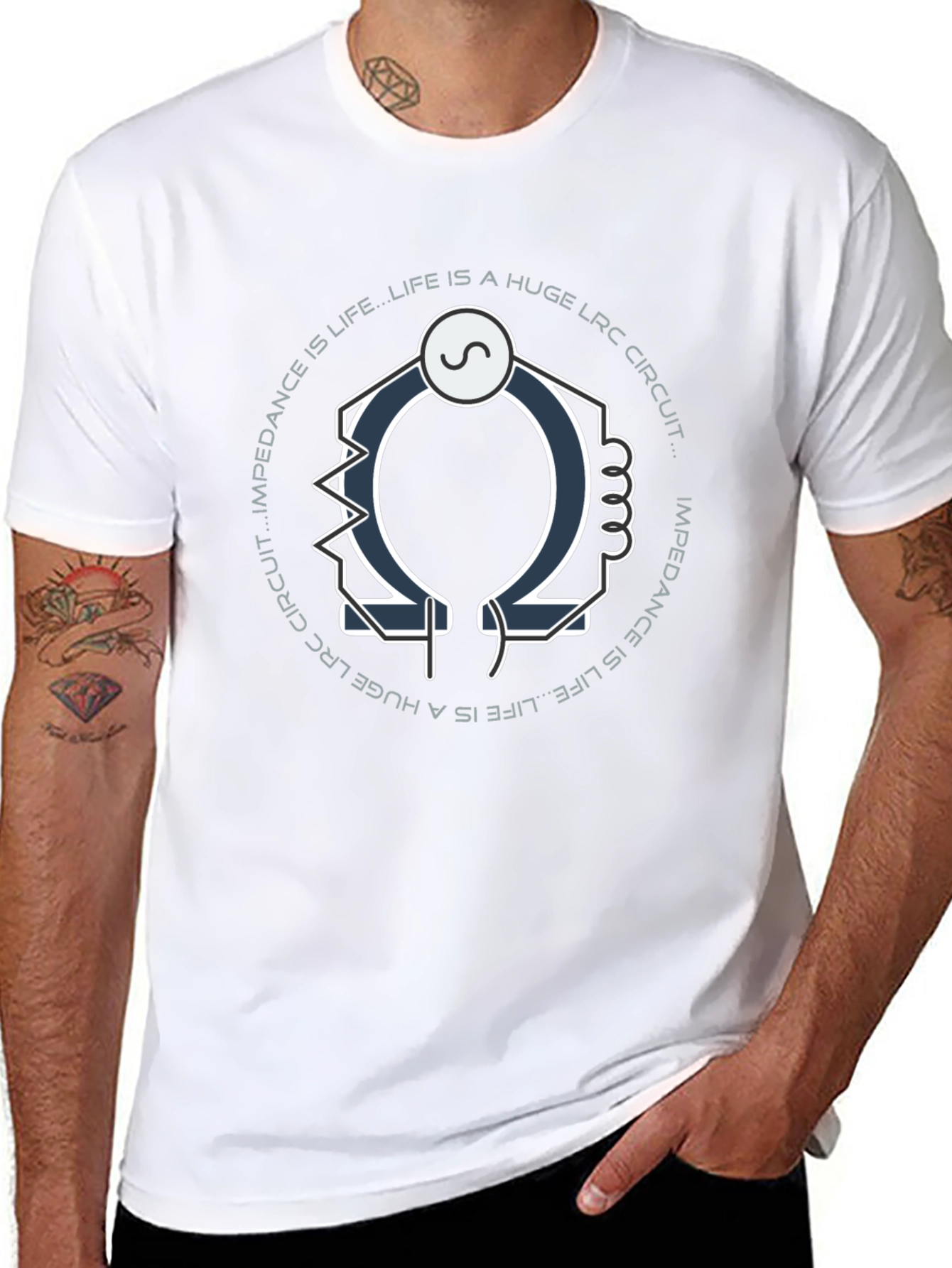 Impedance is Life LRC Circuit Graphic T-Shirt