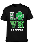 Love Math Shamrock T-Shirt St. Patricks Day
