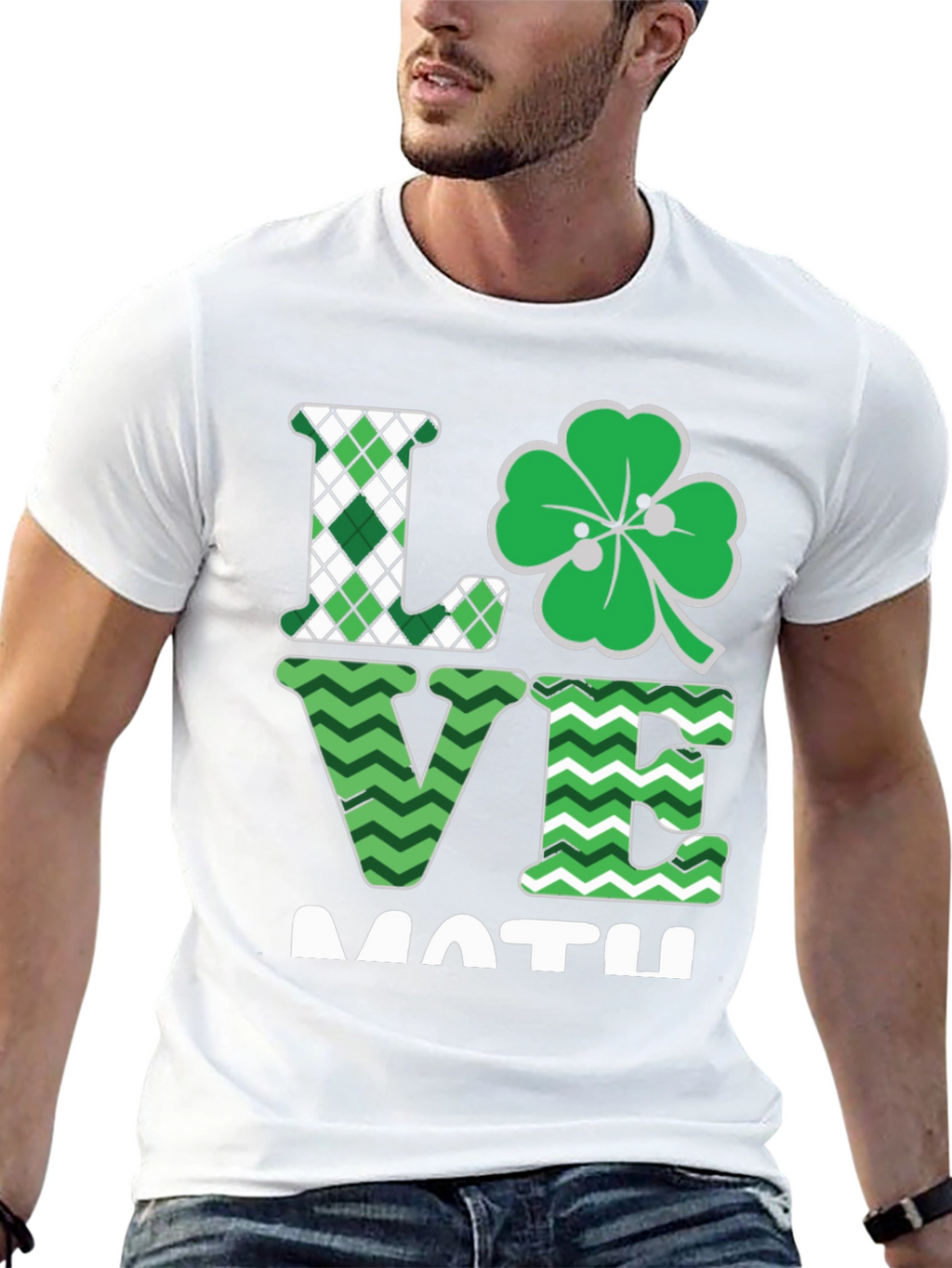 Love Math Shamrock T-Shirt St. Patricks Day