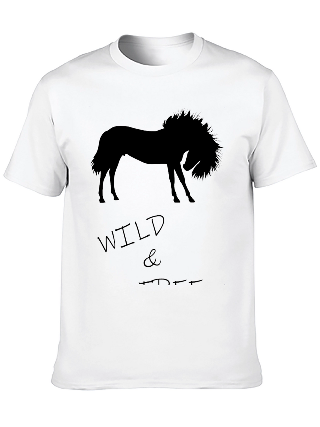 Wild Horse Graphic T-Shirt - Black