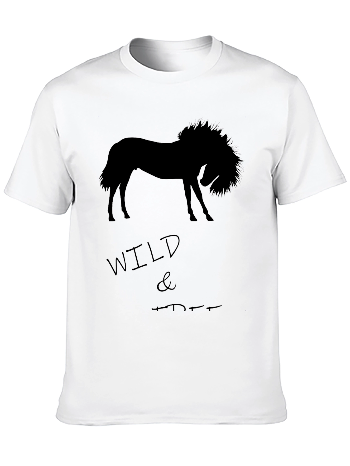Wild Horse Graphic T-Shirt - Black