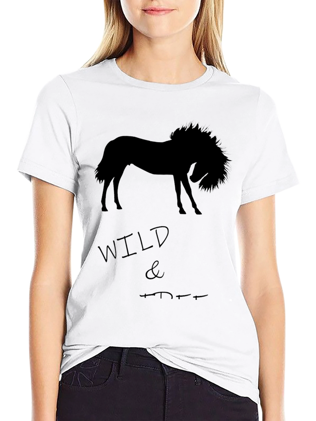 Wild Horse Graphic T-Shirt - Black