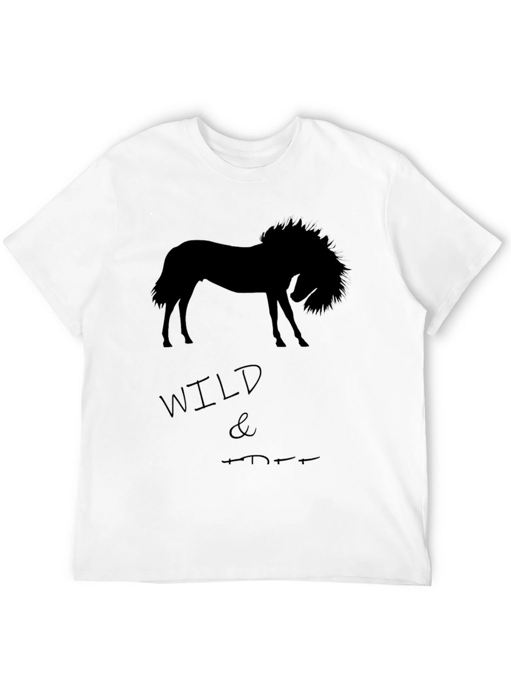 Wild Horse Graphic T-Shirt - Black