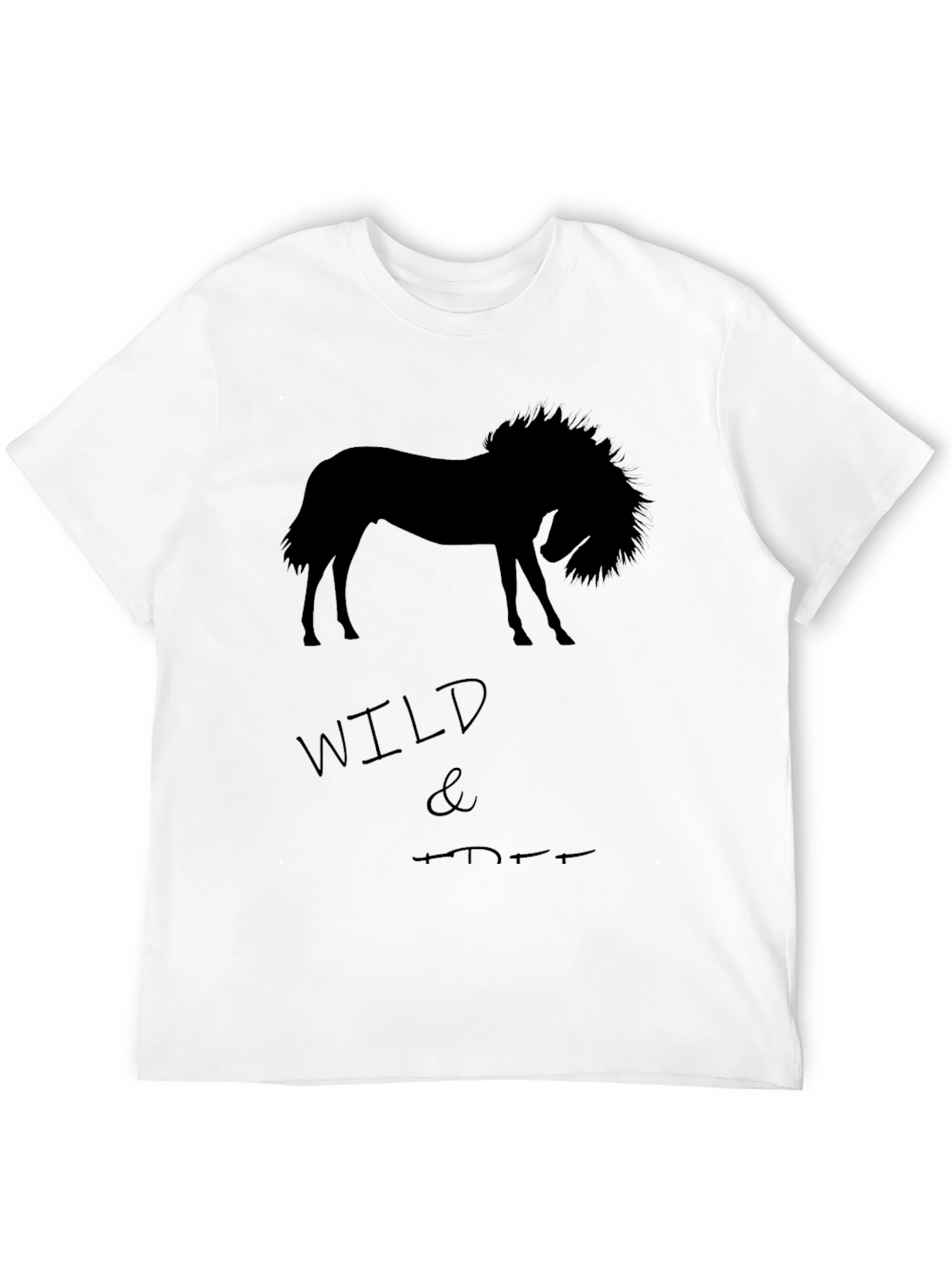 Wild Horse Graphic T-Shirt - Black