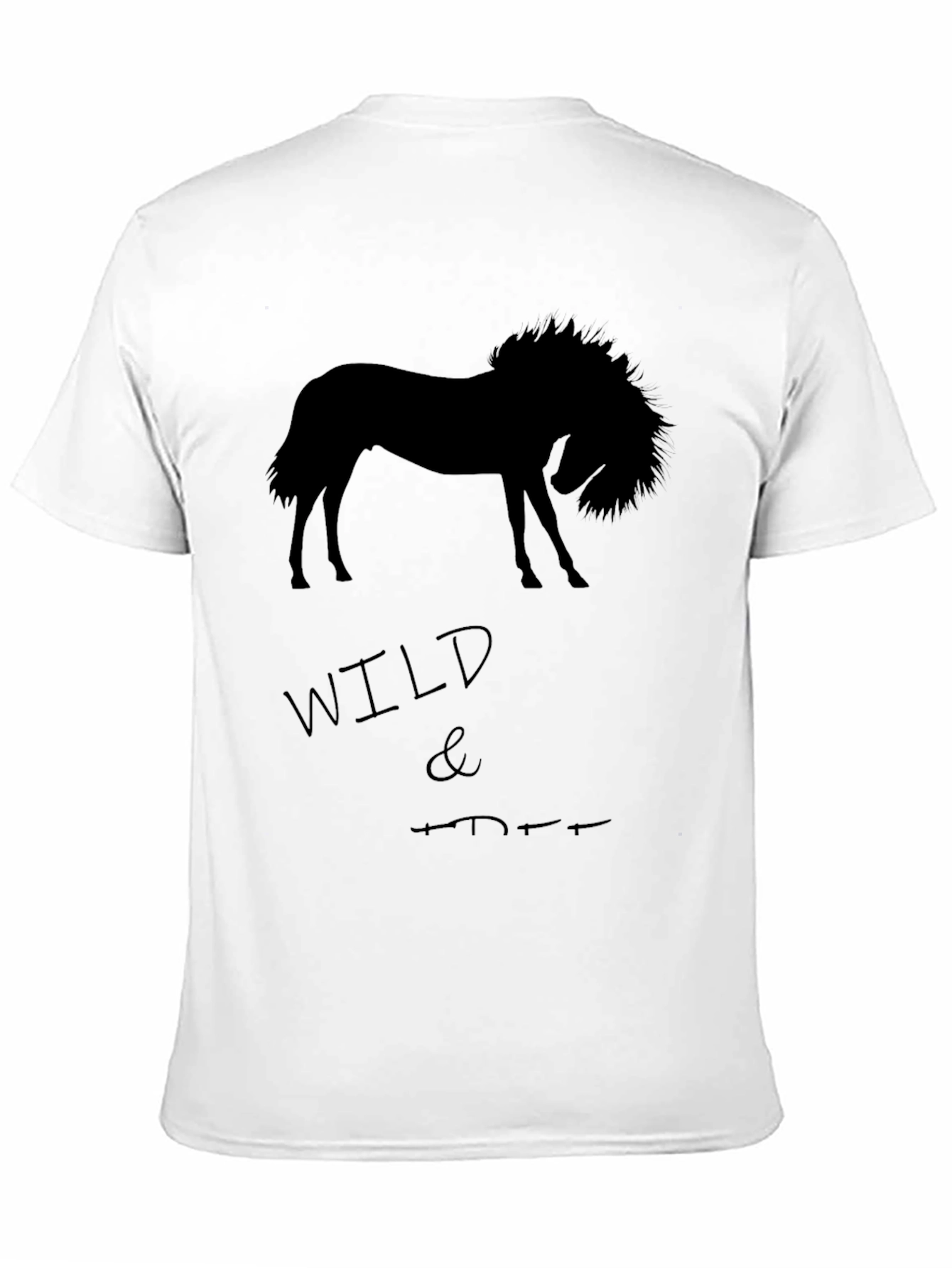 Wild Horse Graphic T-Shirt - Black