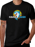 Cousin Shark Graphic Tee - Family Matching T-Shirt