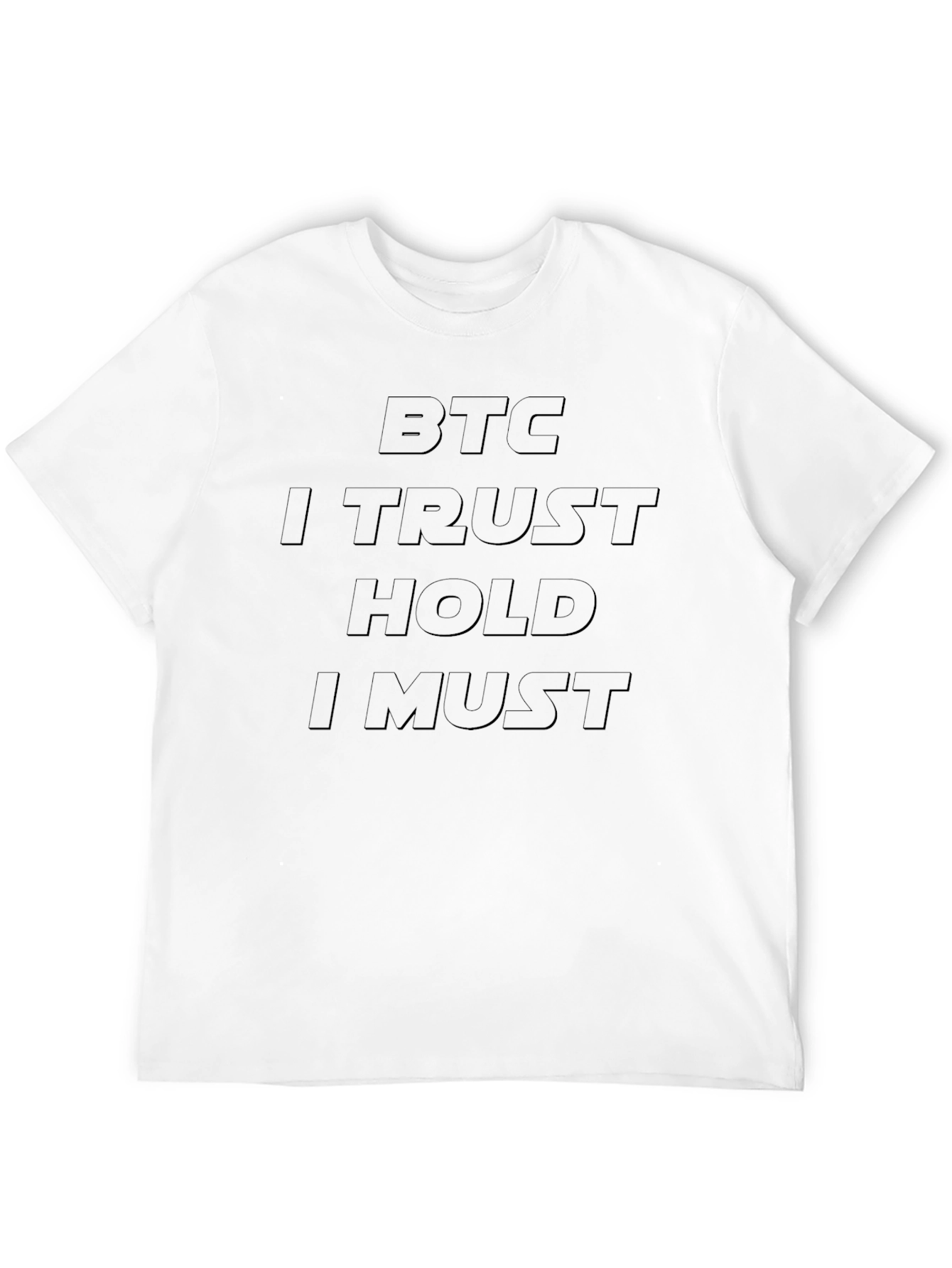 BTC I Trust Hold I Must Black T-Shirt