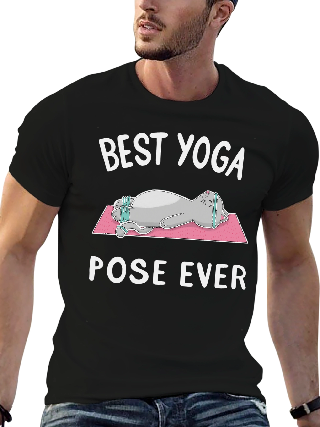 Best Yoga Pose Ever Cat T-Shirt