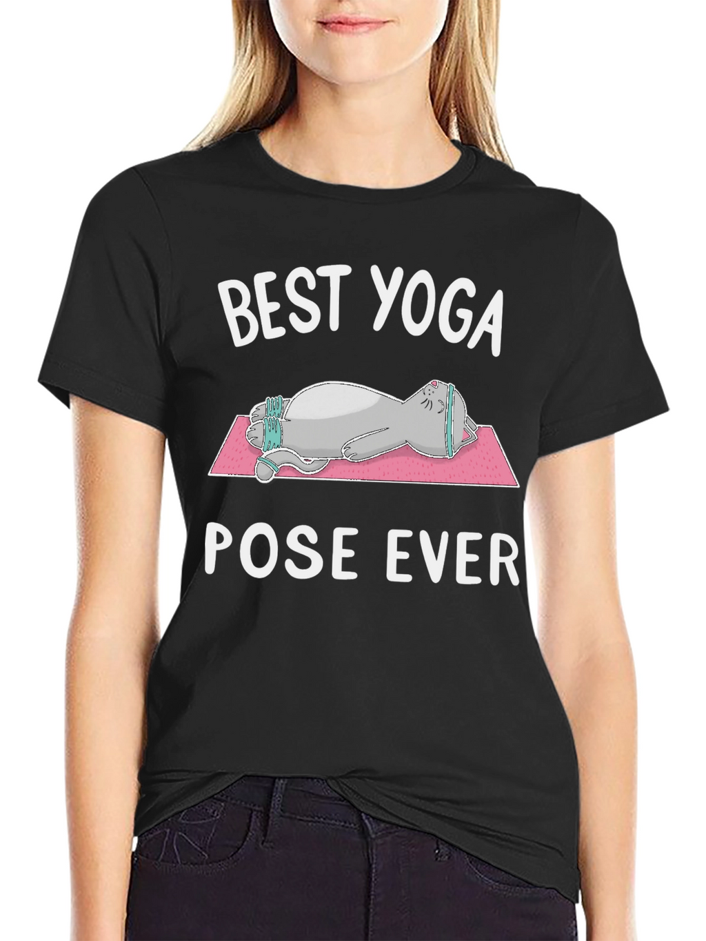 Best Yoga Pose Ever Cat T-Shirt