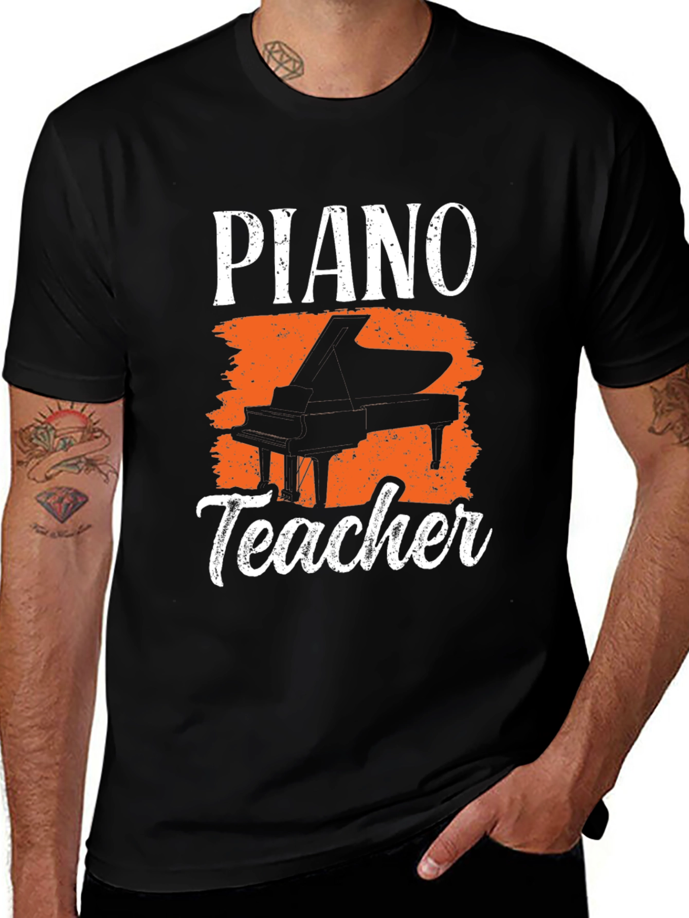 Piano Teacher Graphic Tee - Music Lovers T-Shirt