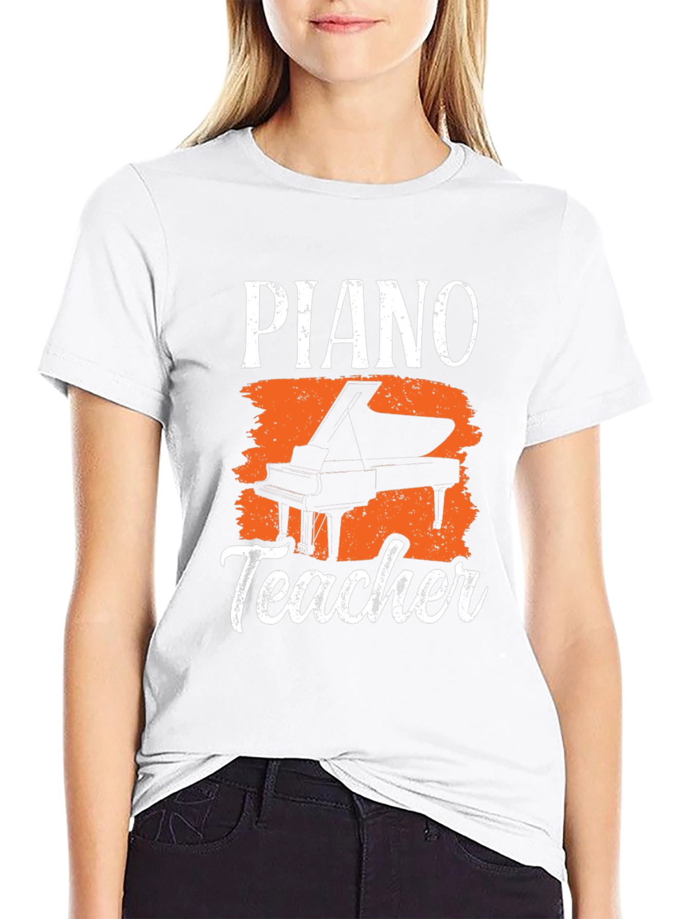 Piano Teacher Graphic Tee - Music Lovers T-Shirt