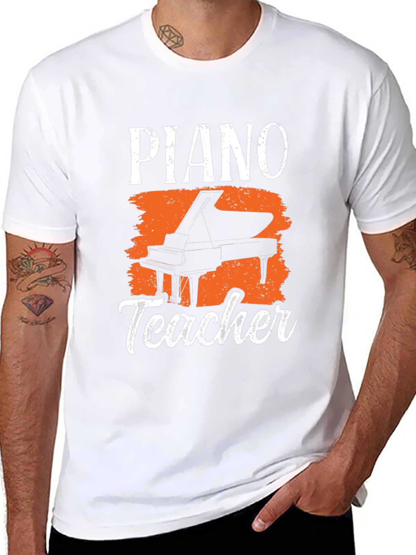 Piano Teacher Graphic Tee - Music Lovers T-Shirt