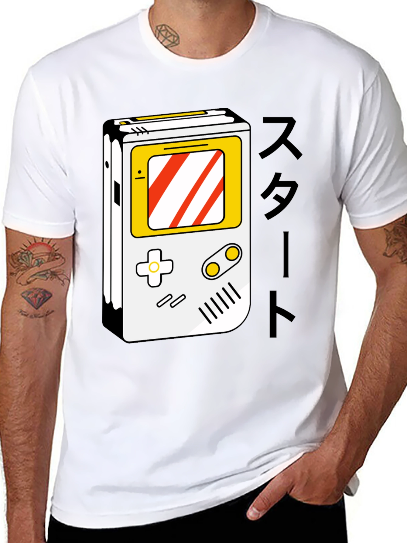 Retro Gaming T-Shirt - Classic Handheld Design