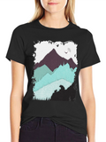 Mountain Bear Graphic Tee - Black