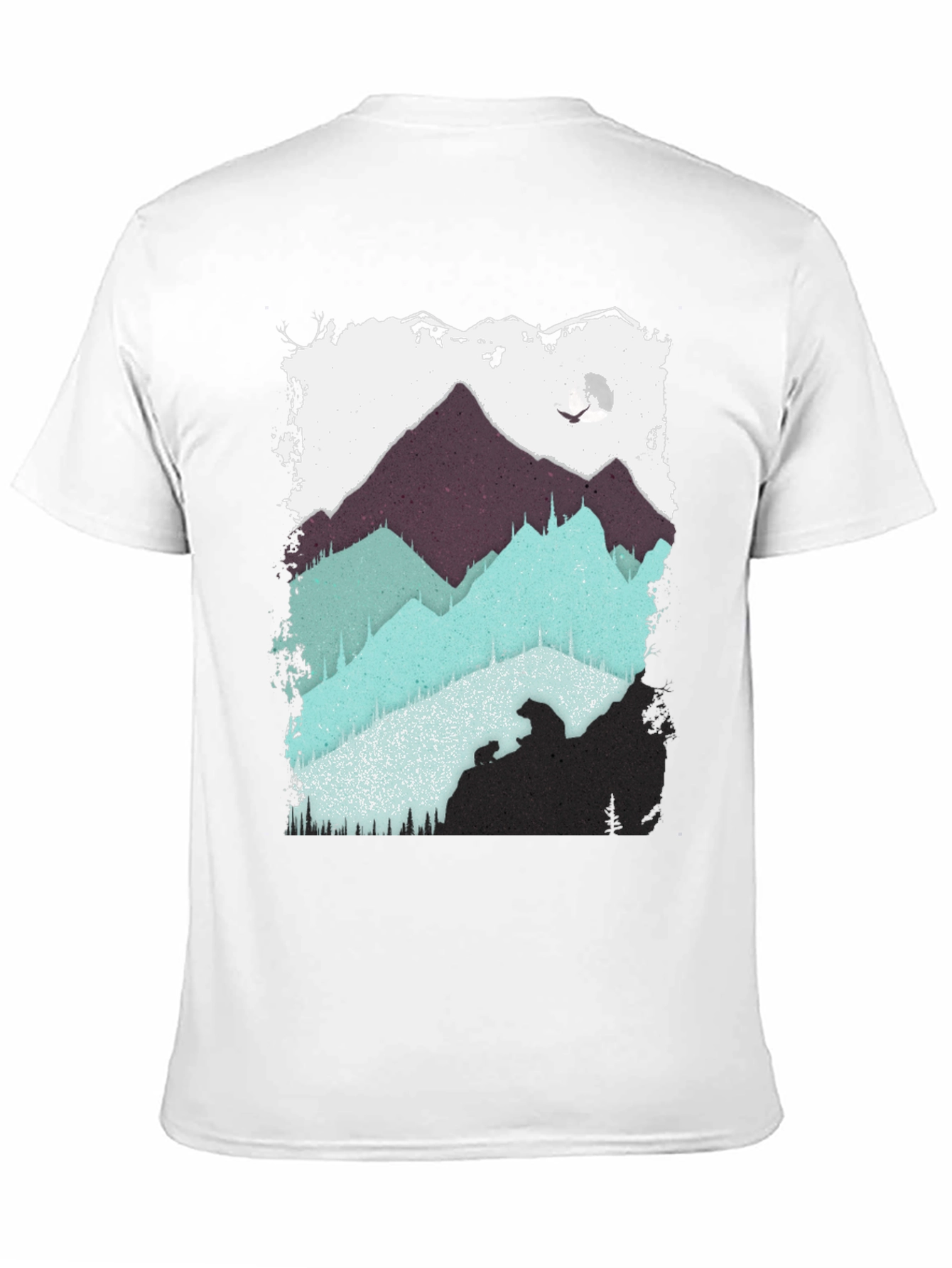 Mountain Bear Graphic Tee - Black
