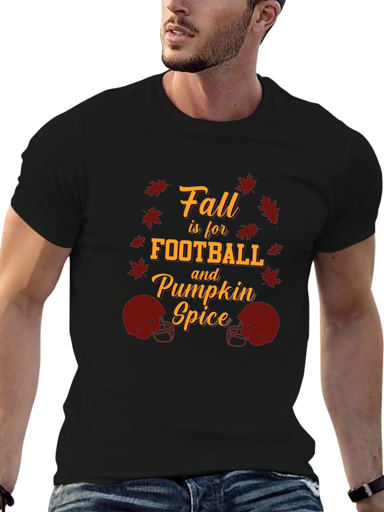 Fall Football & Pumpkin Spice Graphic Tee