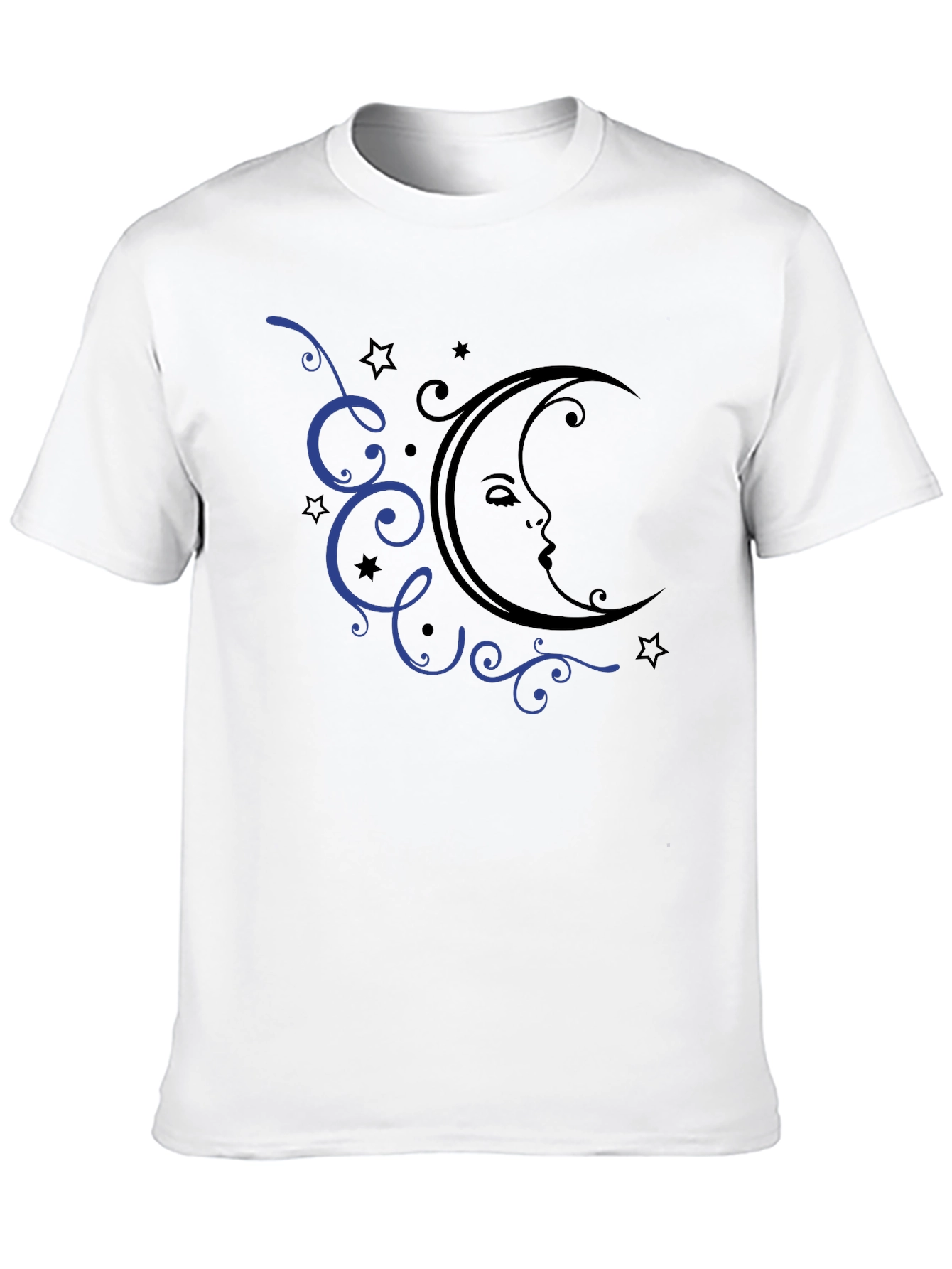 Moon and Stars Graphic Tee - Black