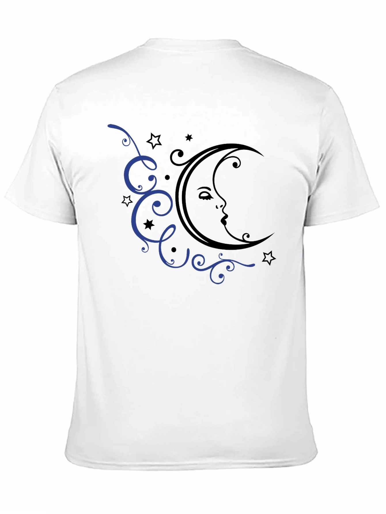 Moon and Stars Graphic Tee - Black