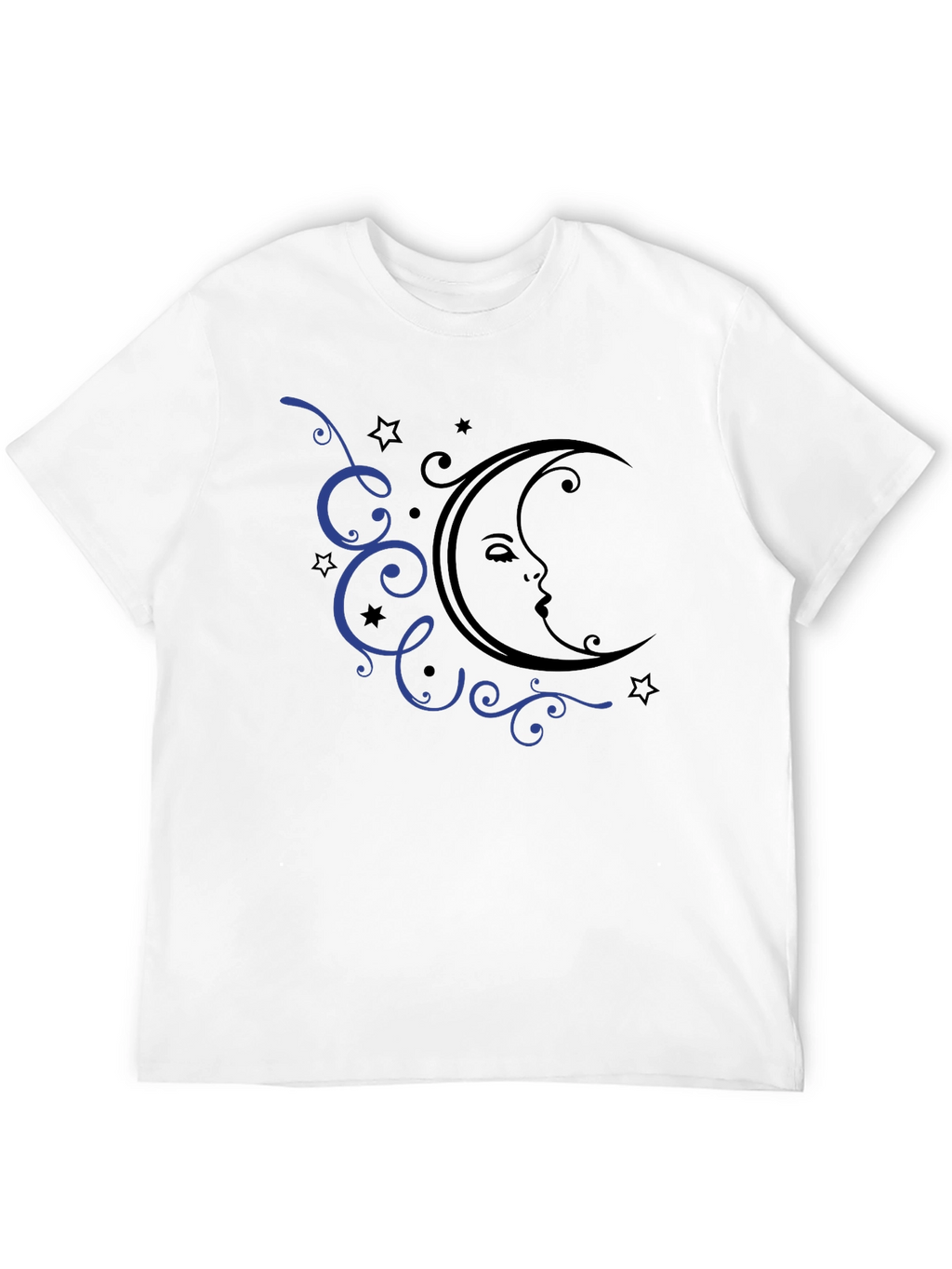 Moon and Stars Graphic Tee - Black
