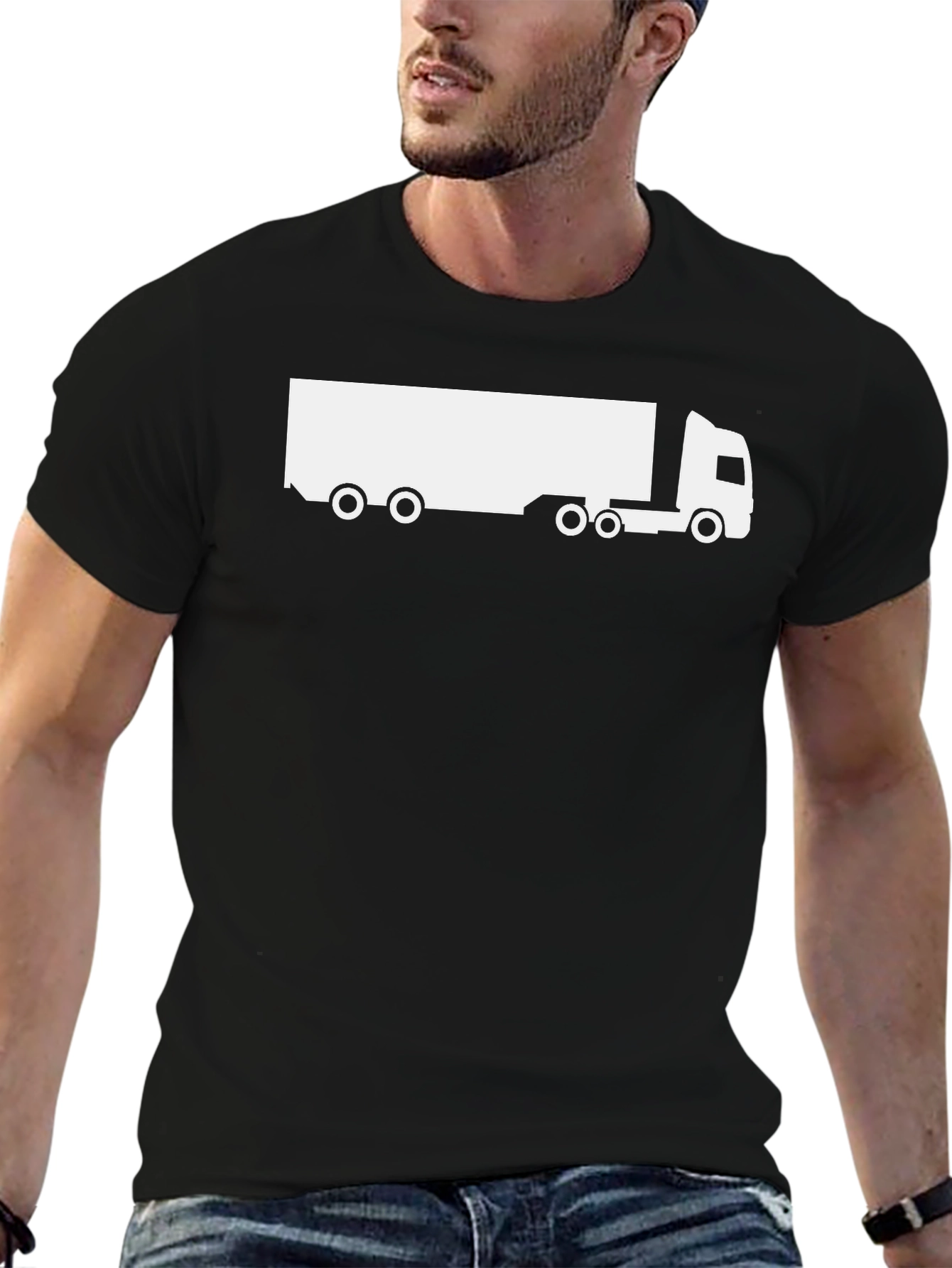 Truck Graphic T-Shirt - Black