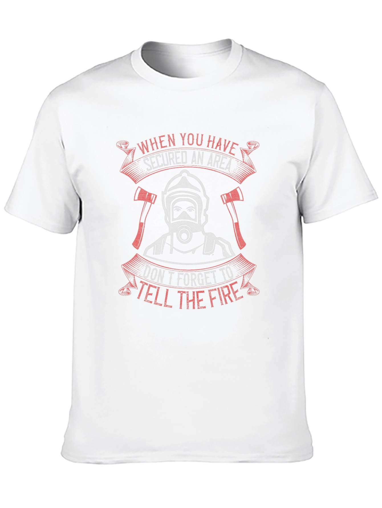 Firefighter Secured Area Graphic T-Shirt