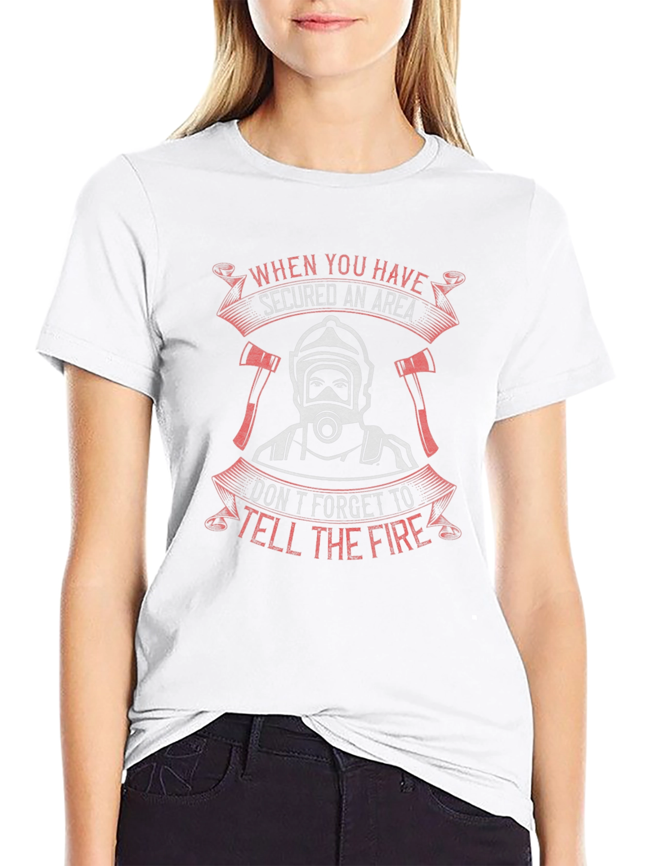 Firefighter Secured Area Graphic T-Shirt