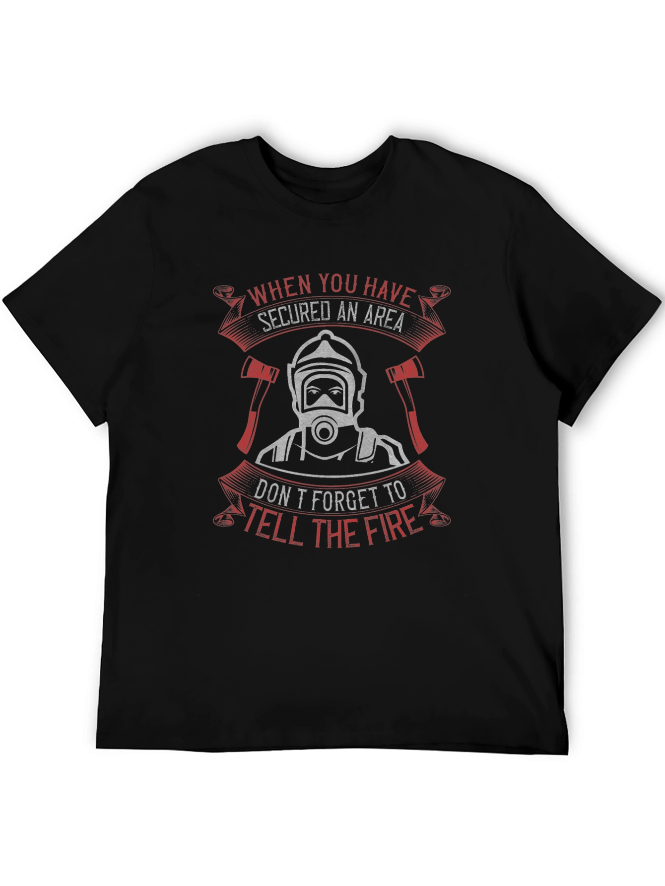 Firefighter Secured Area Graphic T-Shirt