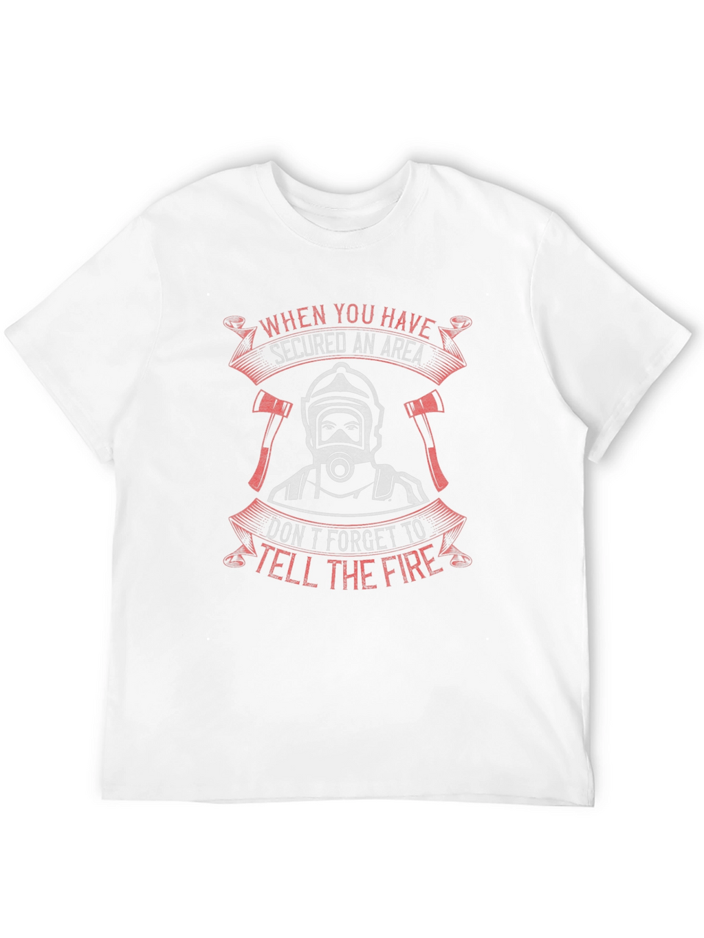 Firefighter Secured Area Graphic T-Shirt