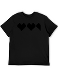 Pixel Hearts Graphic T-Shirt - Gamer Style