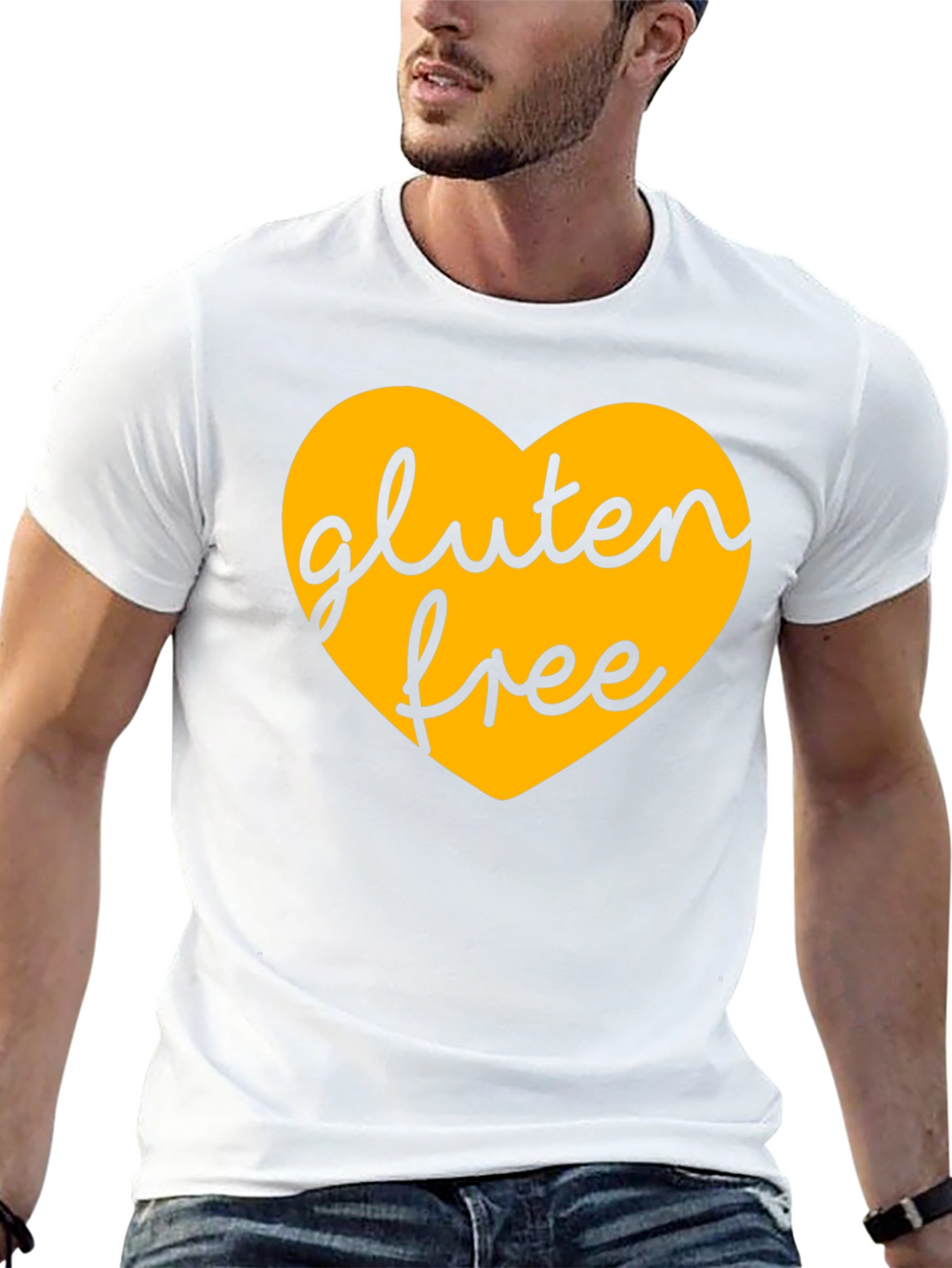 Gluten Free Heart Graphic T-Shirt
