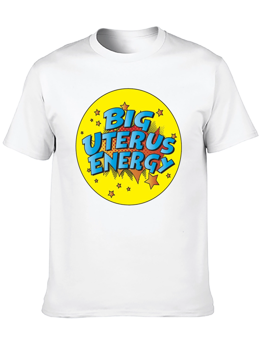 Big Uterus Energy Graphic Tee - Black