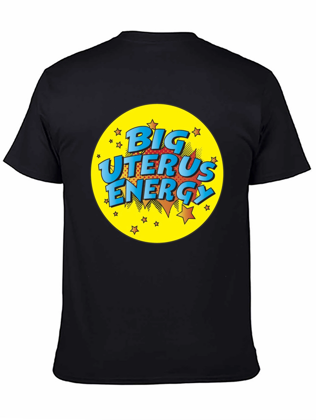 Big Uterus Energy Graphic Tee - Black