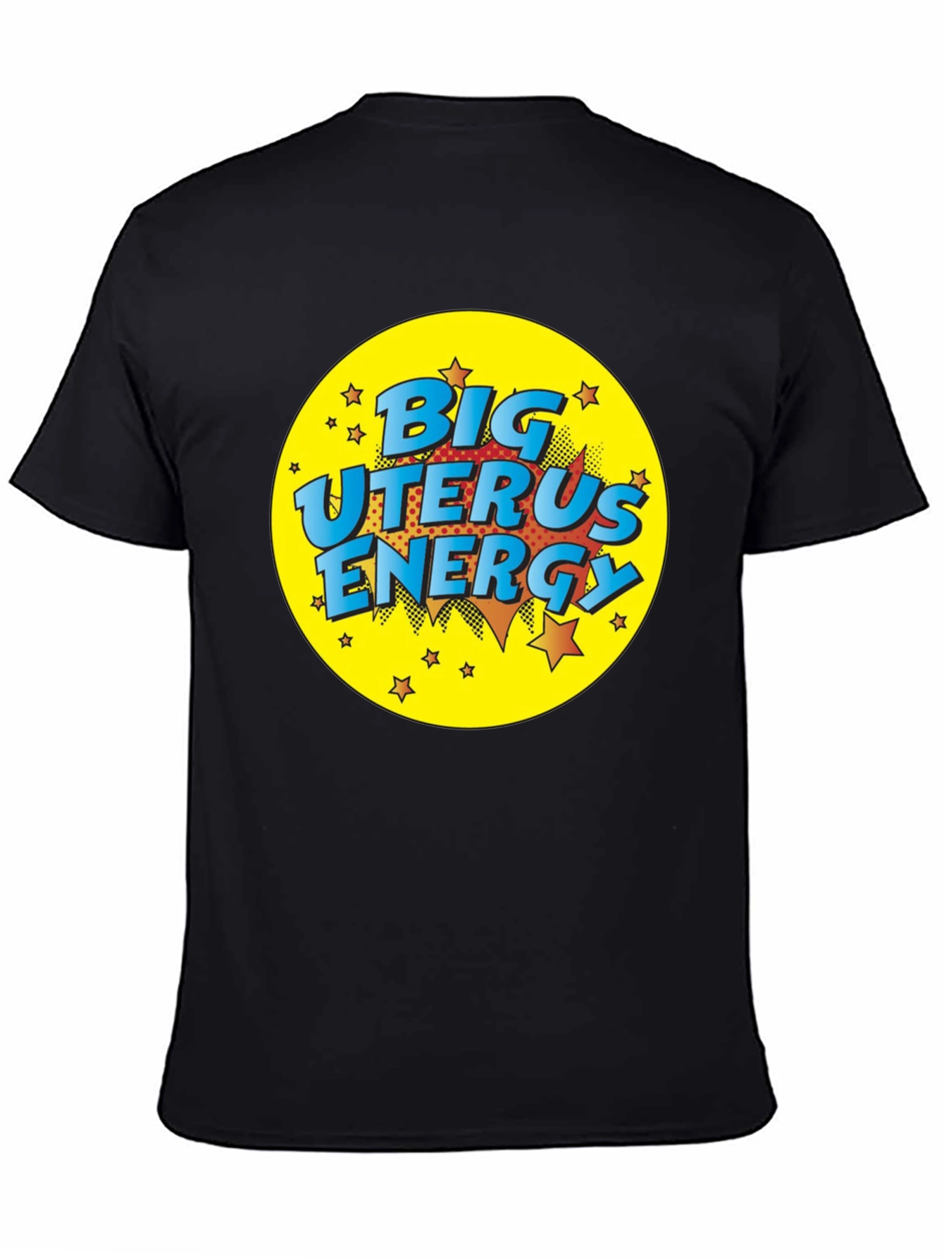 Big Uterus Energy Graphic Tee - Black