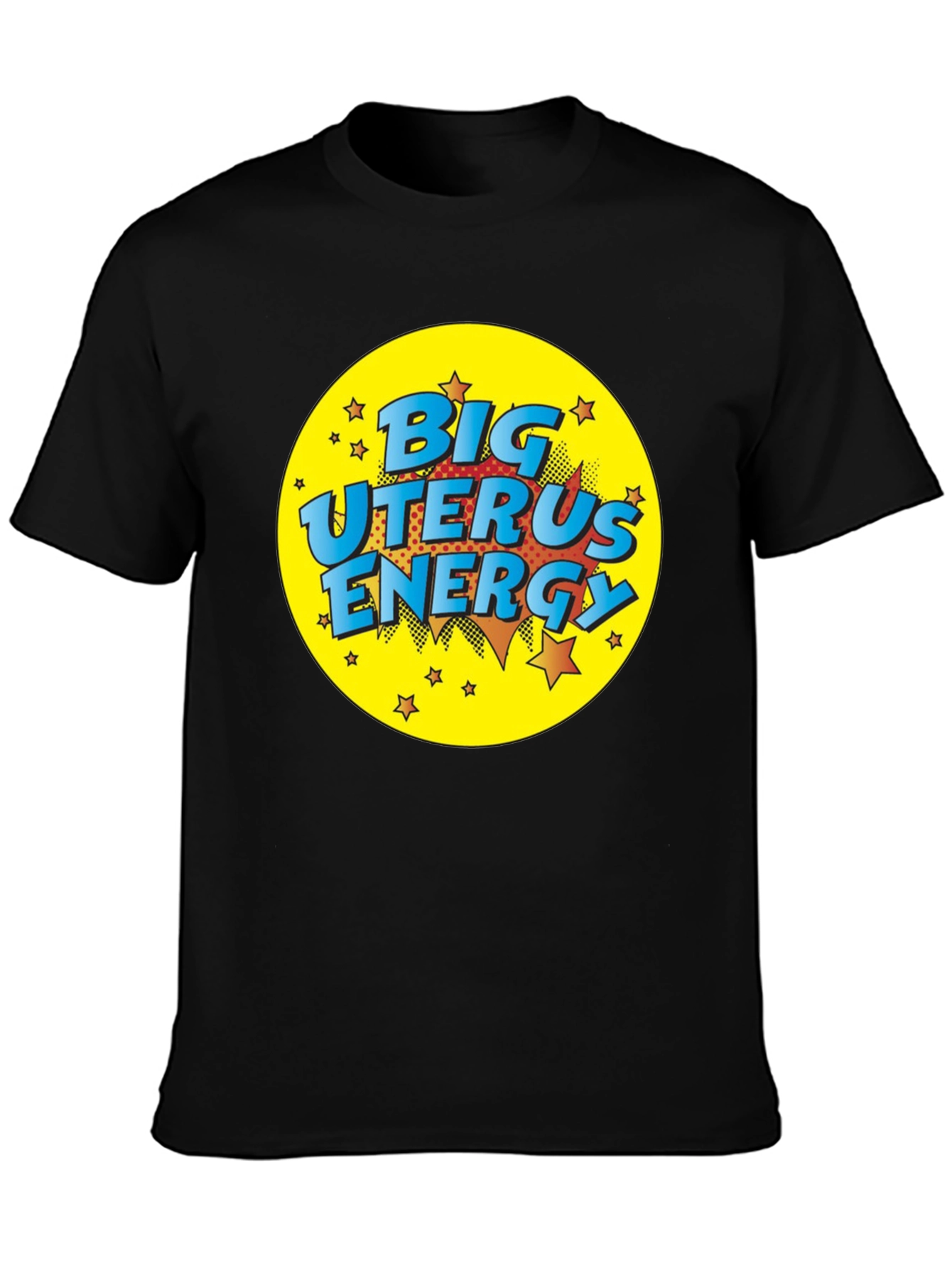 Big Uterus Energy Graphic Tee - Black