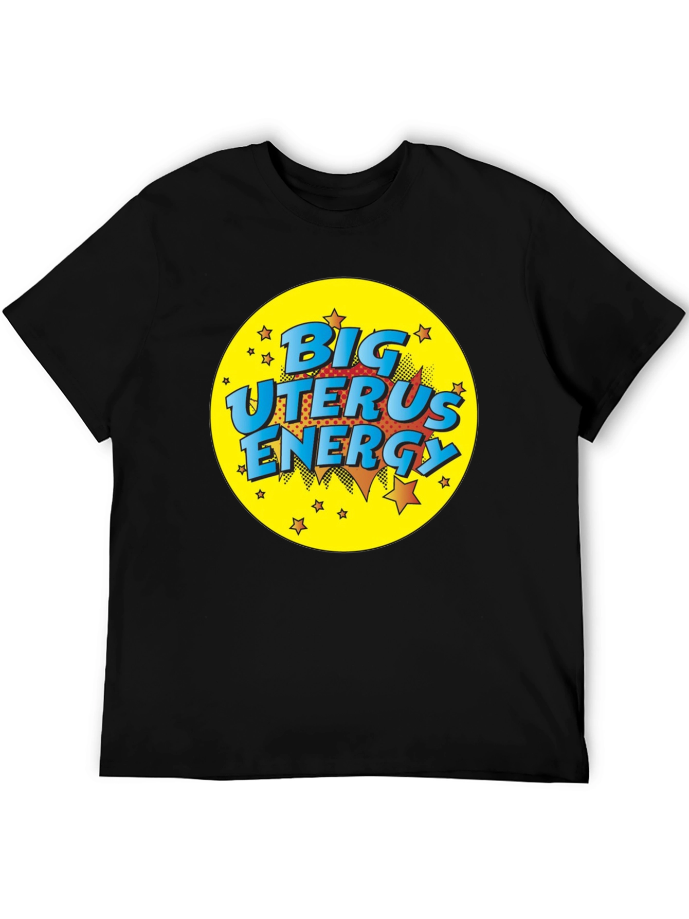 Big Uterus Energy Graphic Tee - Black