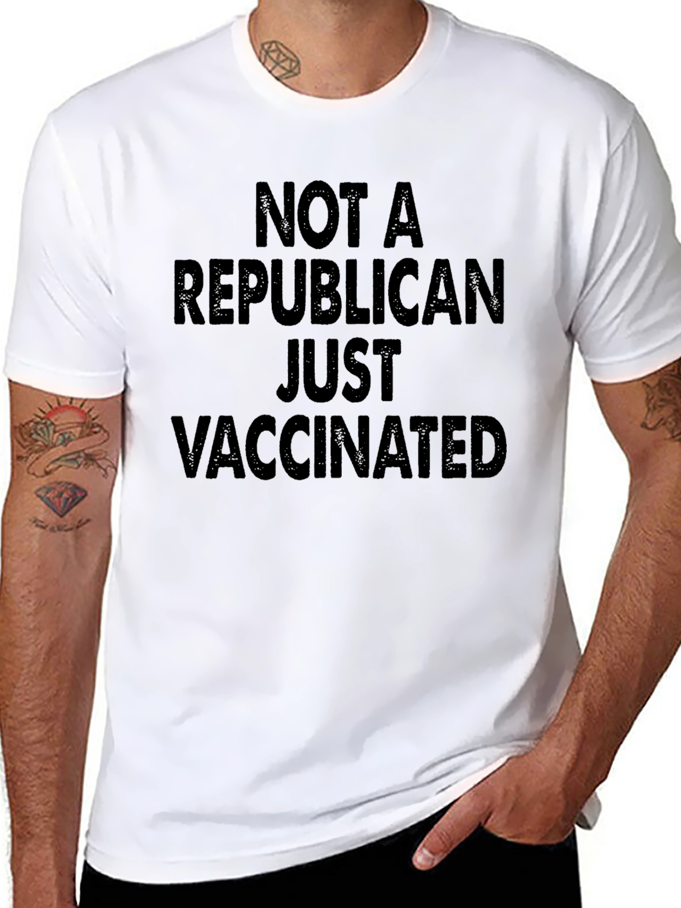Not a Republican Just Vaccinated T-Shirt