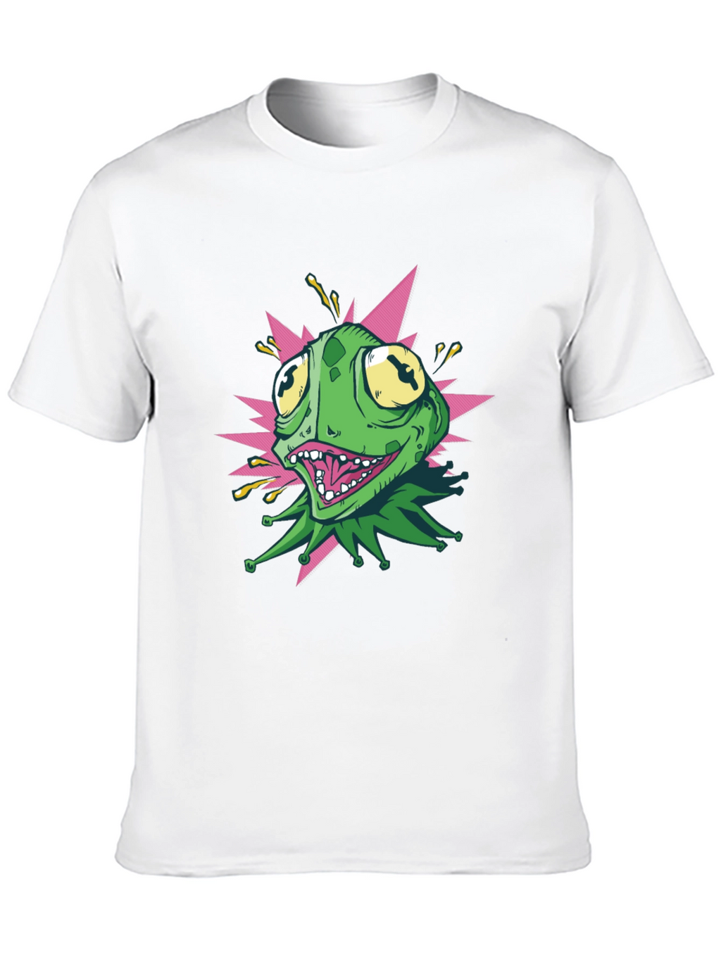 Kermit Style Graphic Tee - Black Cotton T-Shirt