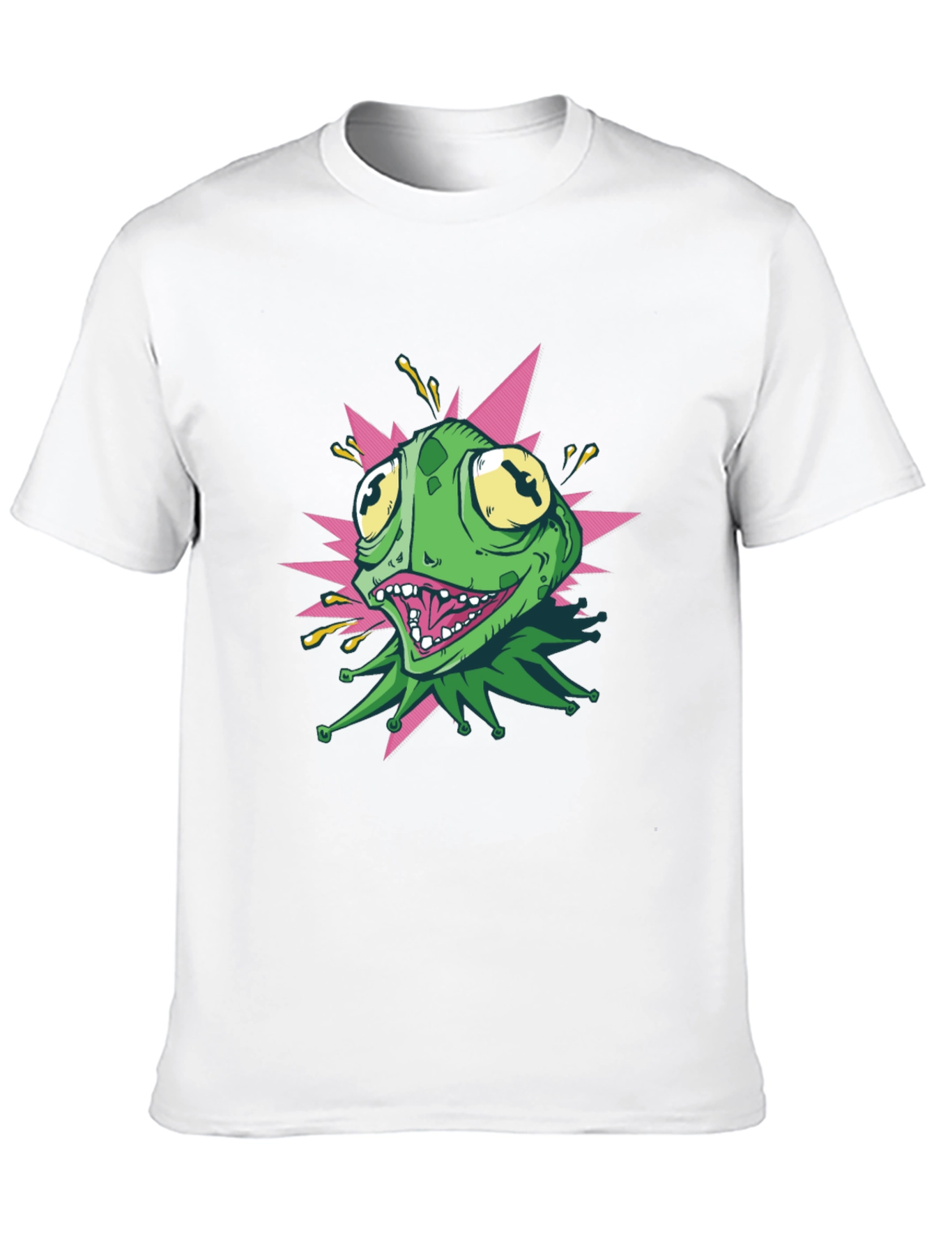 Kermit Style Graphic Tee - Black Cotton T-Shirt