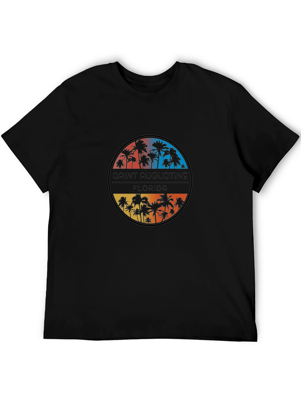 Saint Augustine Florida Palm Tree Graphic Tee